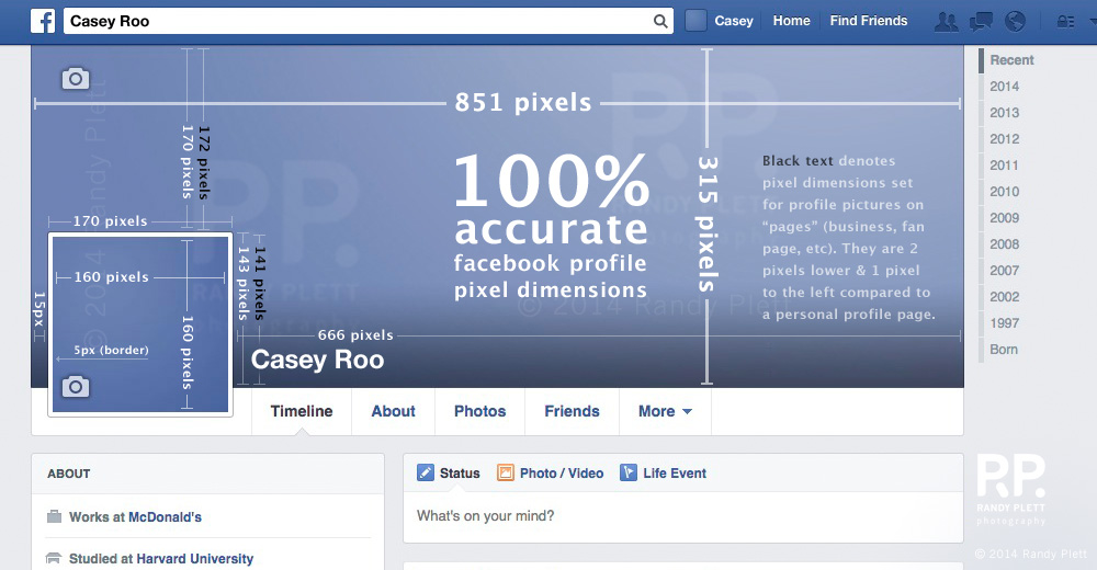 Facebook Banner Size In Exact Pixels Updated Randy Plett Travel Lifestyle Stock Photos